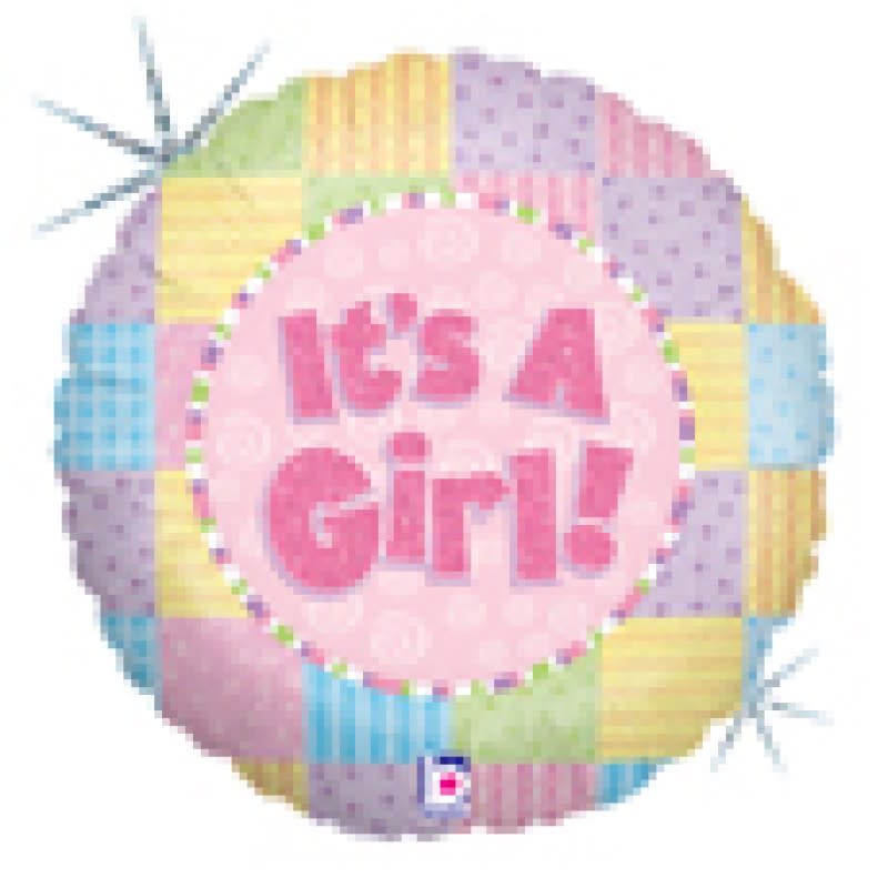 It's A Girl ! 18" Mylar Balloons EBF-79 Flower Bouquet