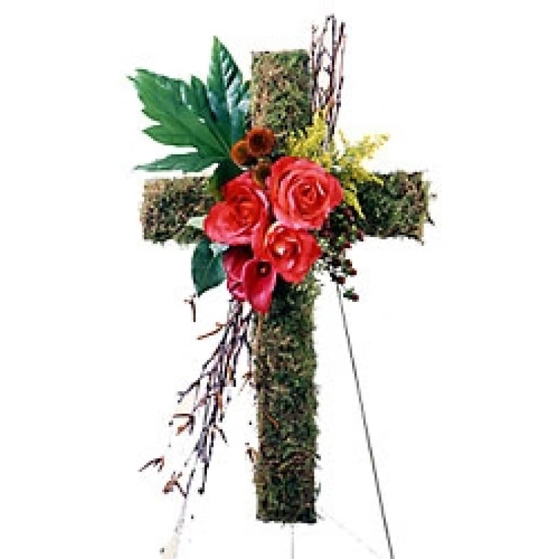 Moss Cross Standing spray EBF-261 Flower Bouquet