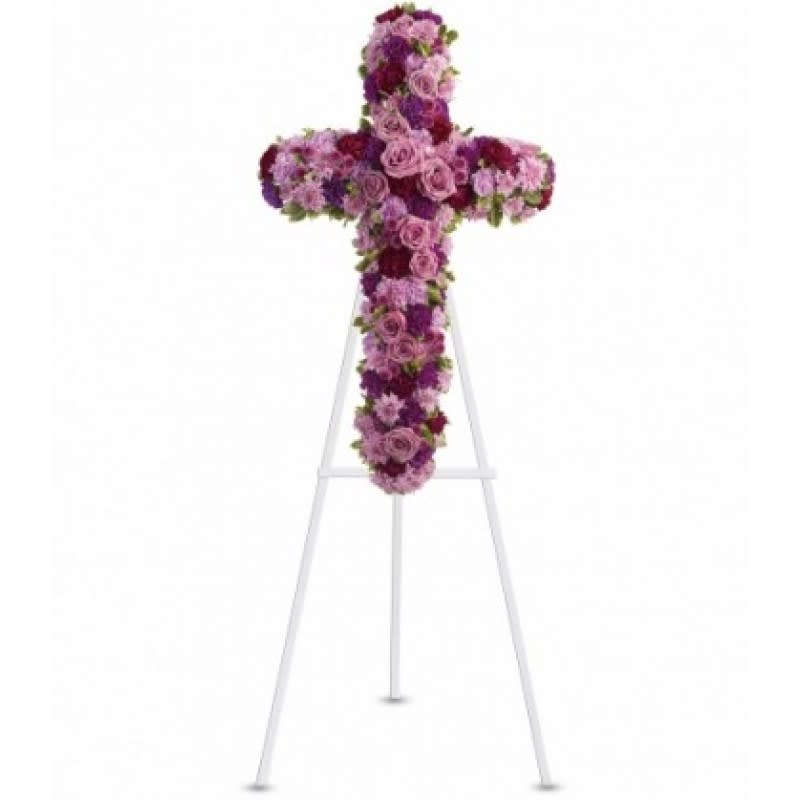 DEEP ADMIRATION CROSS EBF-153 Flower Bouquet