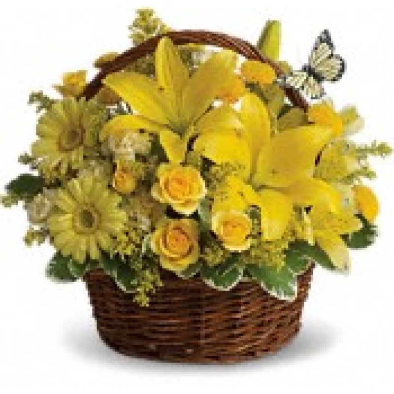 Basket of blooms EBF-329
