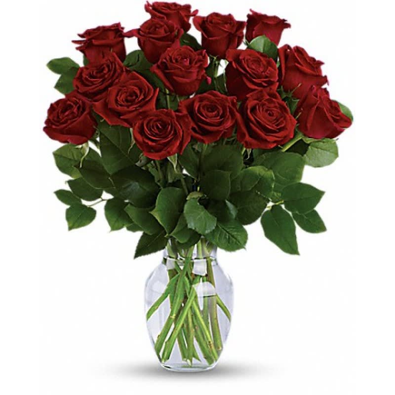 15 stem red roses bouquet  EBF-582 Flower Bouquet