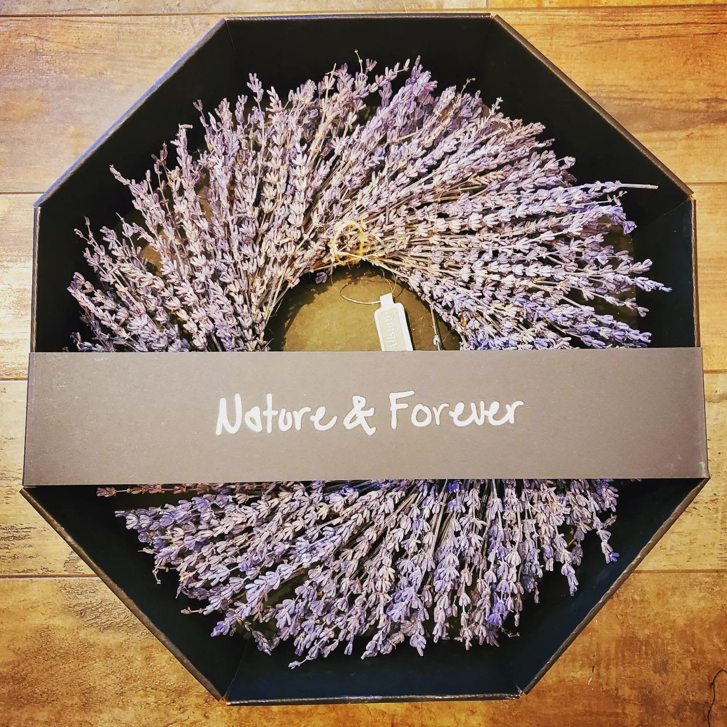PRESERVED (dried) LAVENDER WREATH, 14"