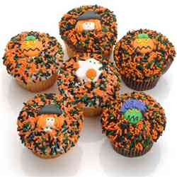 Assorted Halloween Cupcakes Flower Bouquet