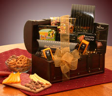 The Gourmet Connoisseur Gift Chest Flower Bouquet