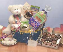 Have A Beary Happy Birthday Gift Basket Flower Bouquet