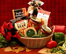 Lets Spice it up! Salsa Gift Basket Flower Bouquet