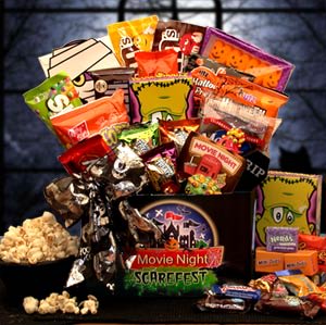 Halloween Scarefest Movie Gift Box w/ 5.00 Redbox Card