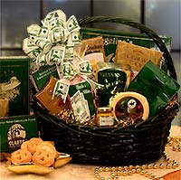 Heartfelt Thank you Gift Basket Flower Bouquet