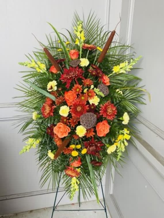Fall Array Standing Spray Flower Bouquet