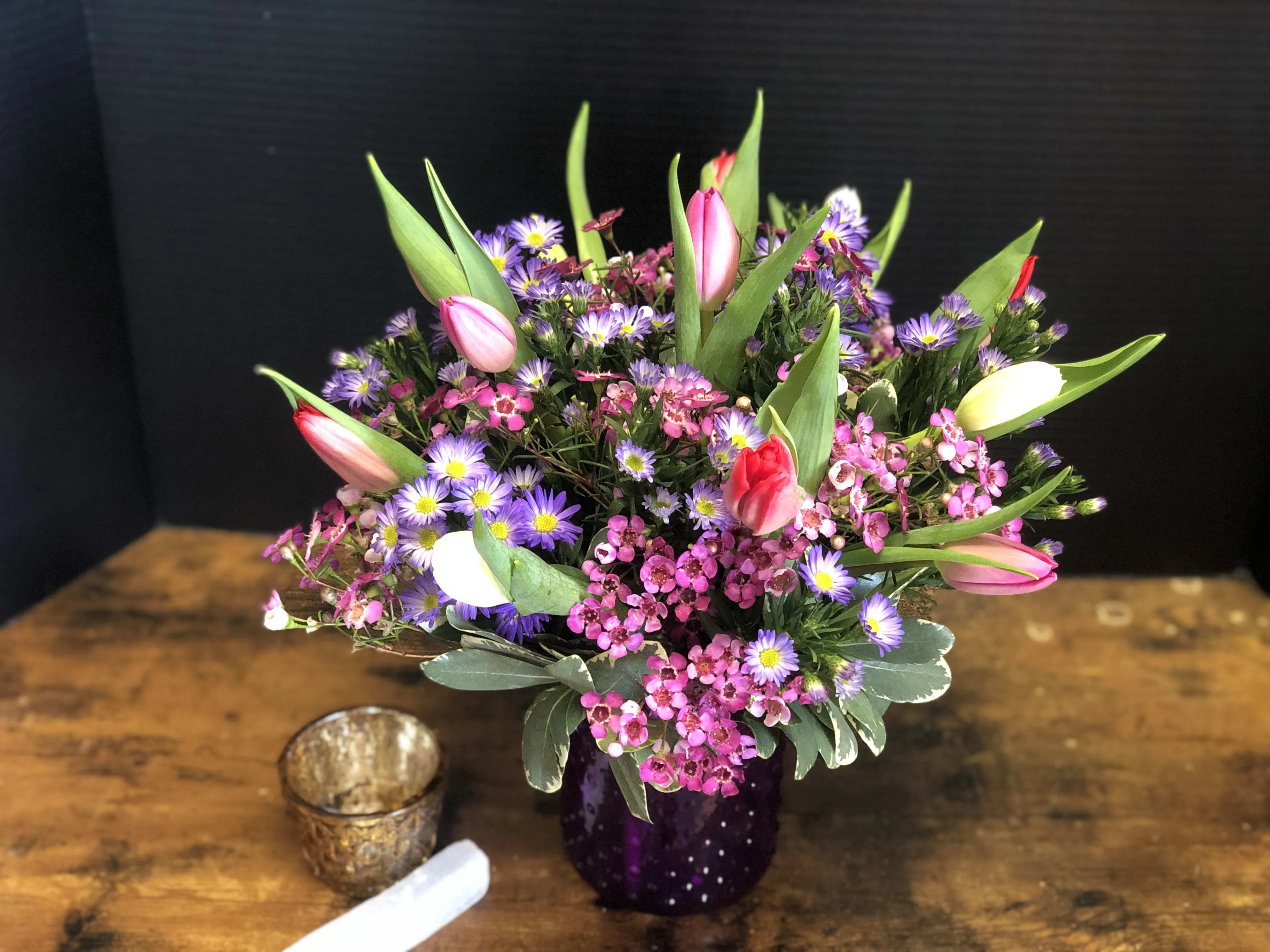 Whimsical Spring Medley Flower Bouquet