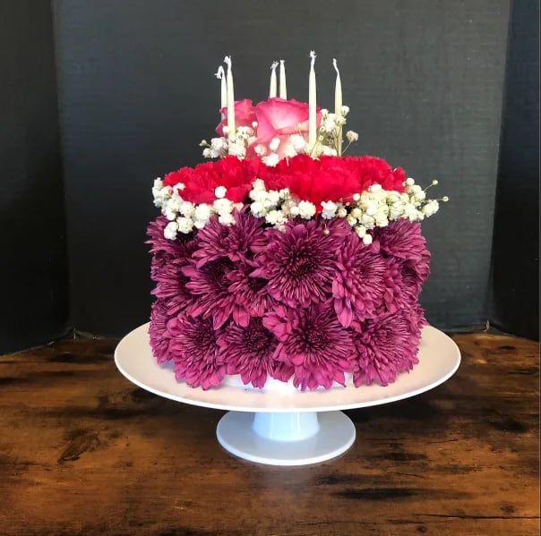 Birthday Cake Flower Bouquet