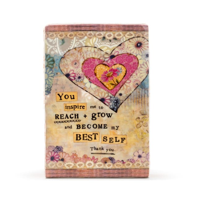 Best Self Plaque Flower Bouquet