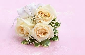 White Rose Corsage Only for Pick-Up