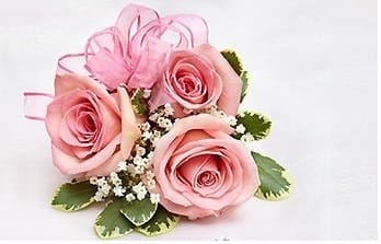Light Pink Rose Corsage  Only for Pick-Up