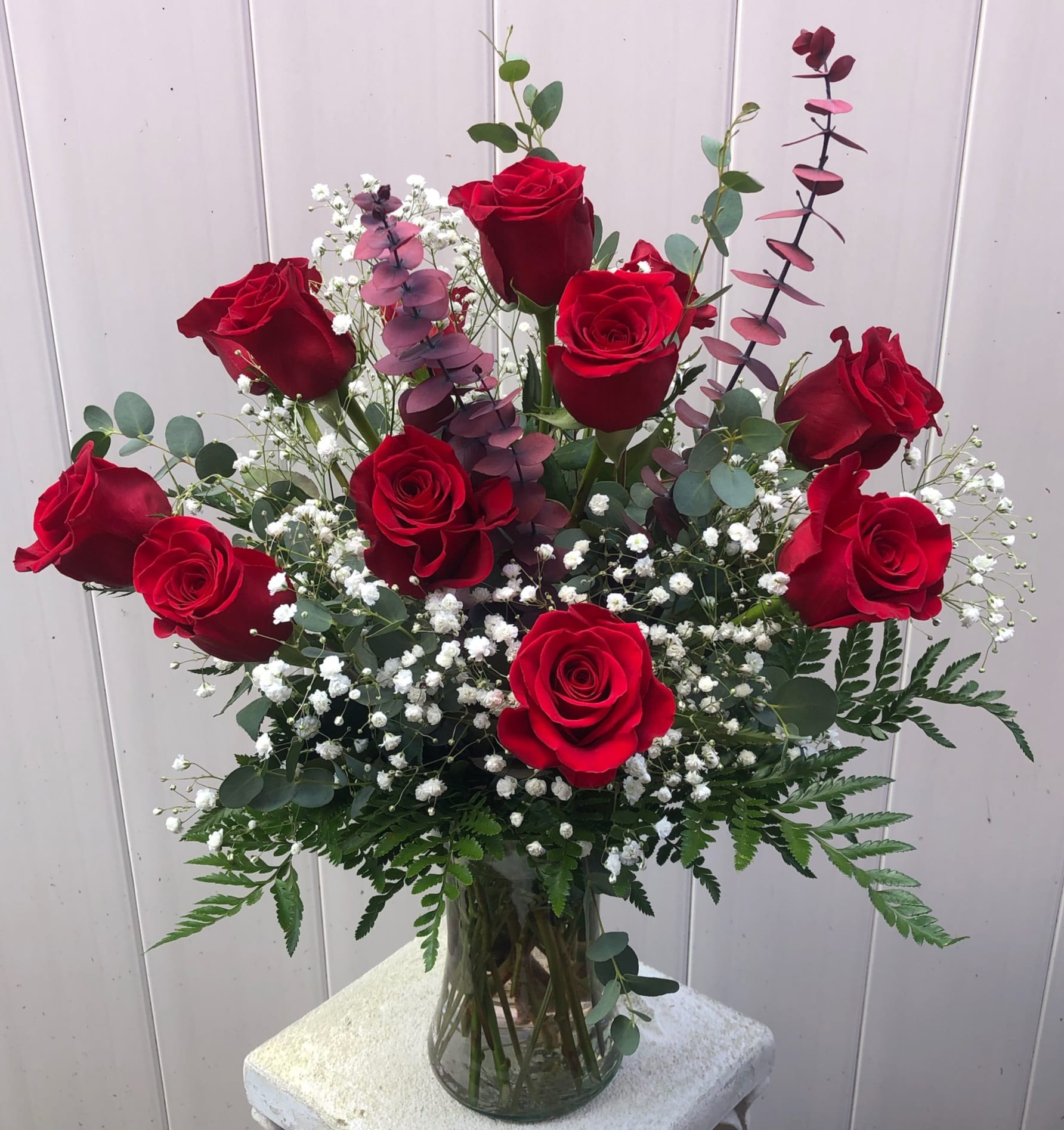 Dozen Red Roses Flower Bouquet