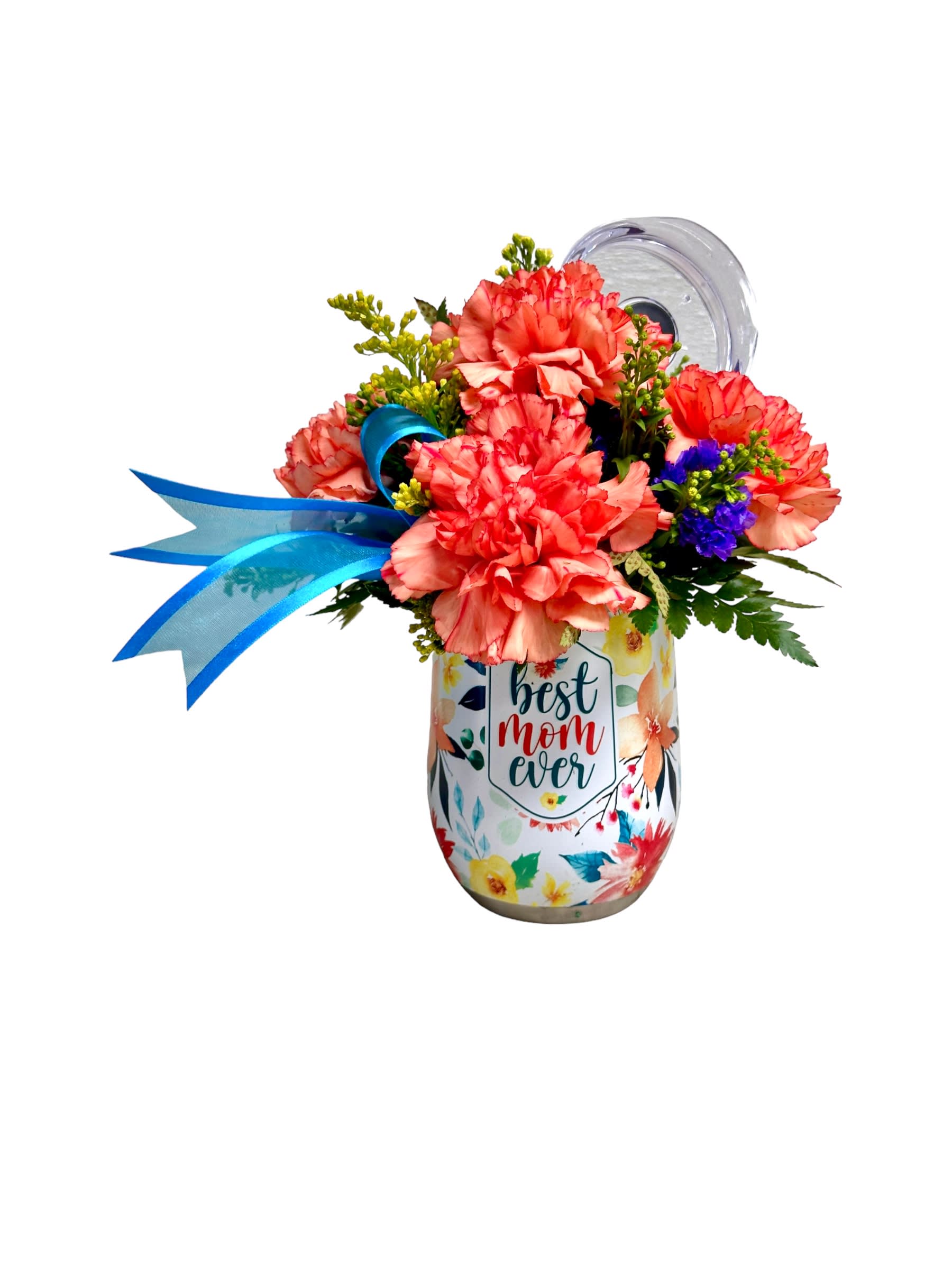 Best Mom Ever in Stemless Wine Glass