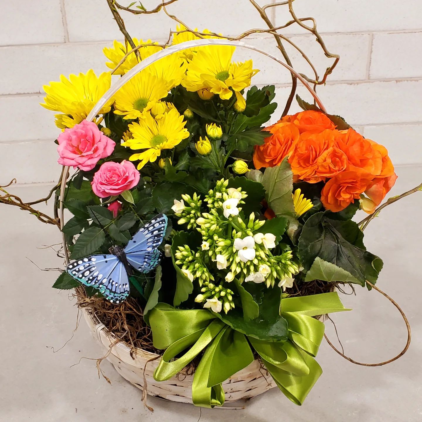 Spring Planter Flowering Assortment Flower Bouquet