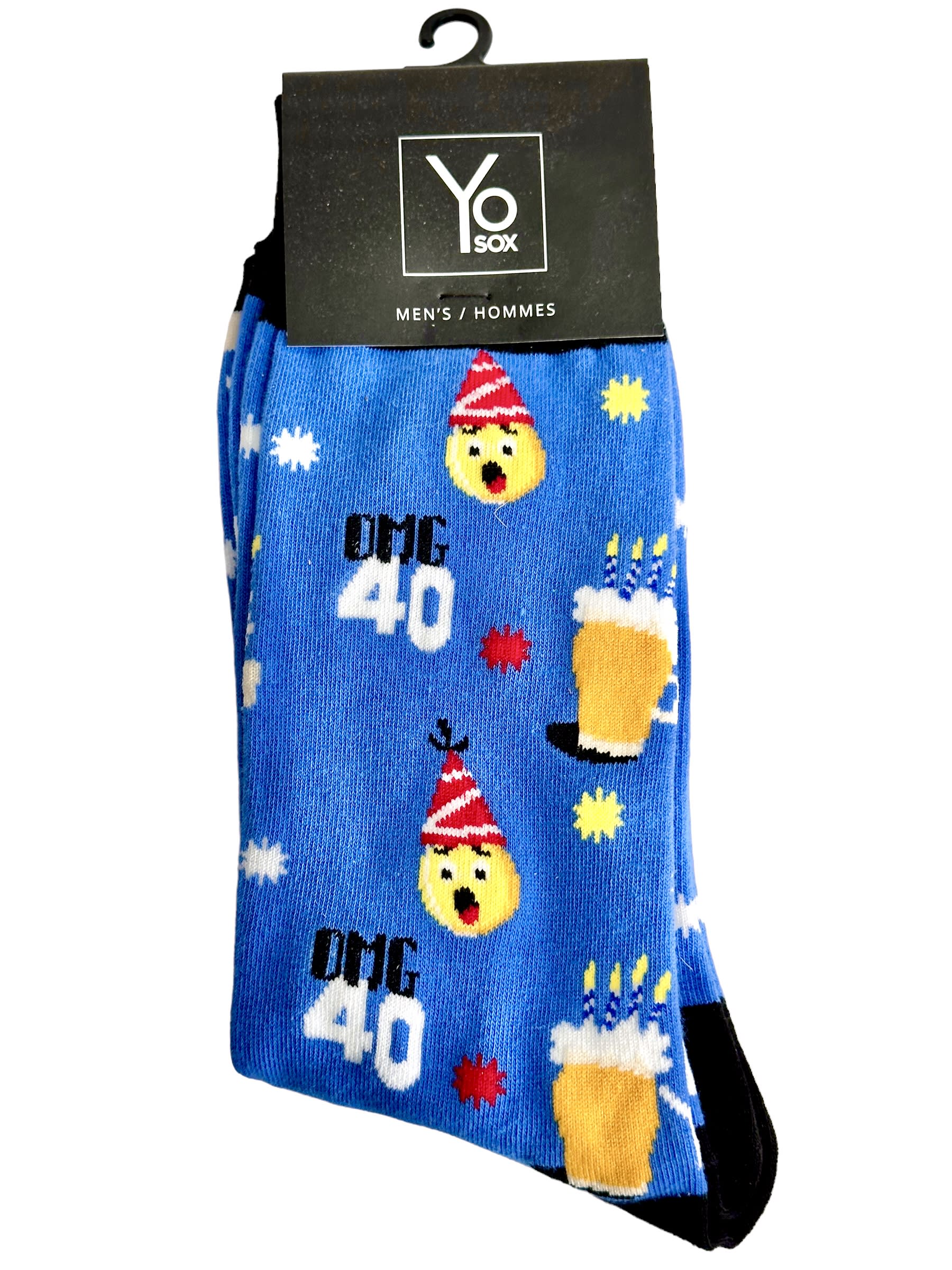 OMG 40th Birthday Socks