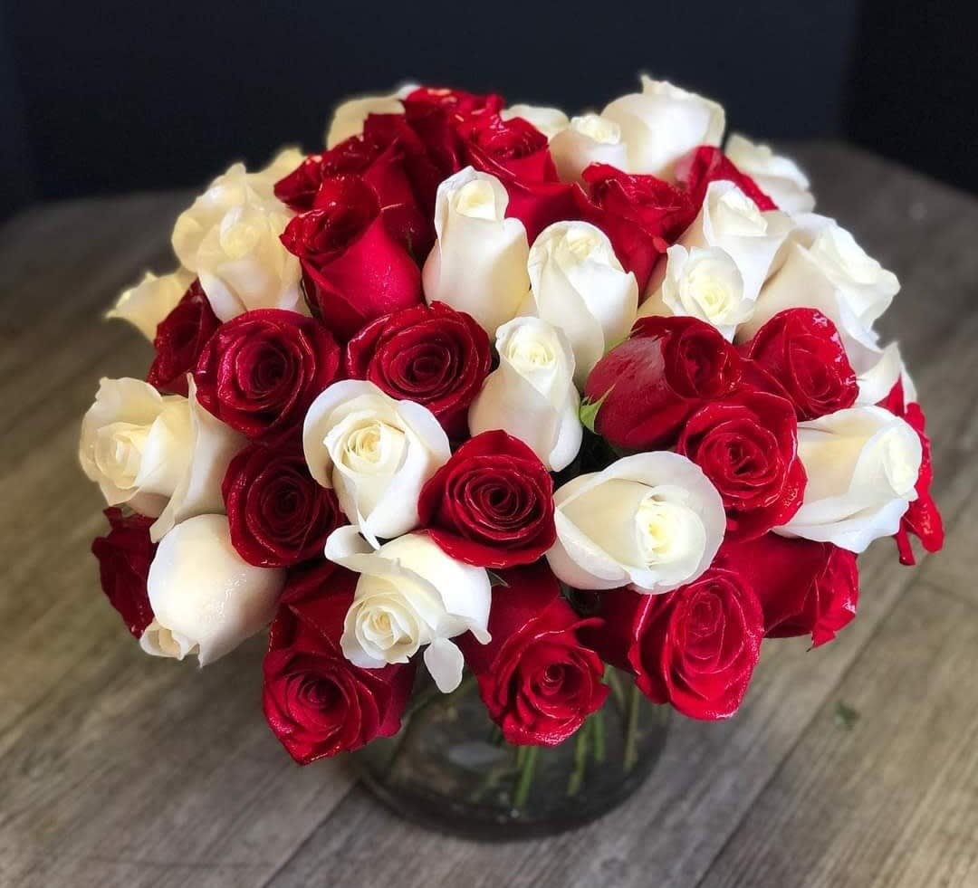 Four Dozen Roses Flower Bouquet