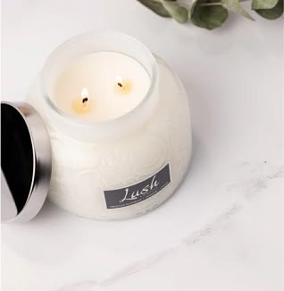 A Cheerful Giver Lush Candles Flower Bouquet