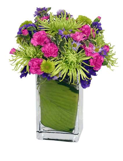 Early Spring Green Flower Bouquet