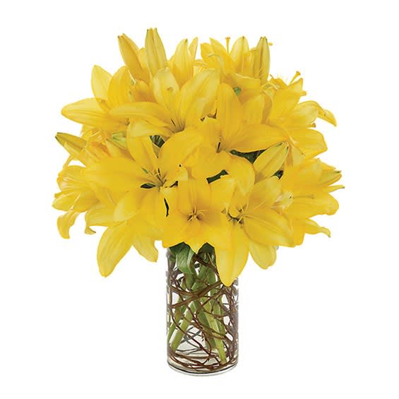 Simply Lily-Yellow Flower Bouquet