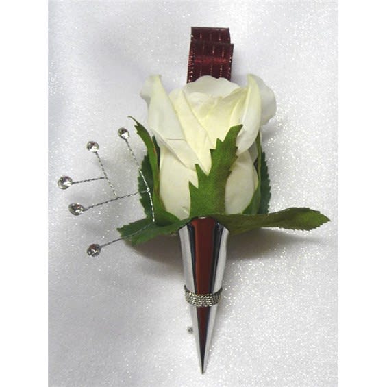 Burgundy Keepsake Boutonniere Flower Bouquet