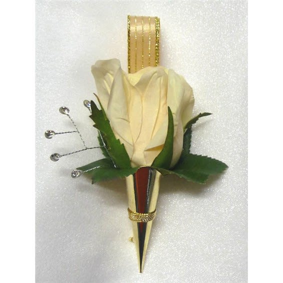 Champane Keepsake Boutonniere Flower Bouquet