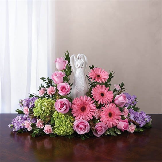 Serenity Angel Arrangement - Pink & Purple