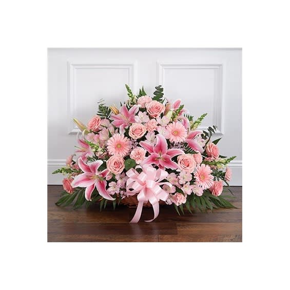 Thoughts & Prayers Fireside Basket - Pink