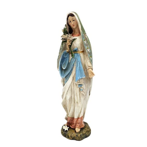 12" Mary With Lilies
