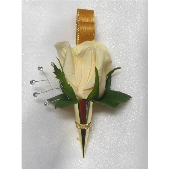 Gold Keepsake Boutonniere Flower Bouquet