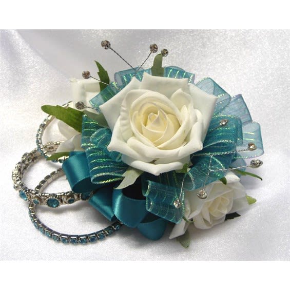 Teal Keepsake Corsage