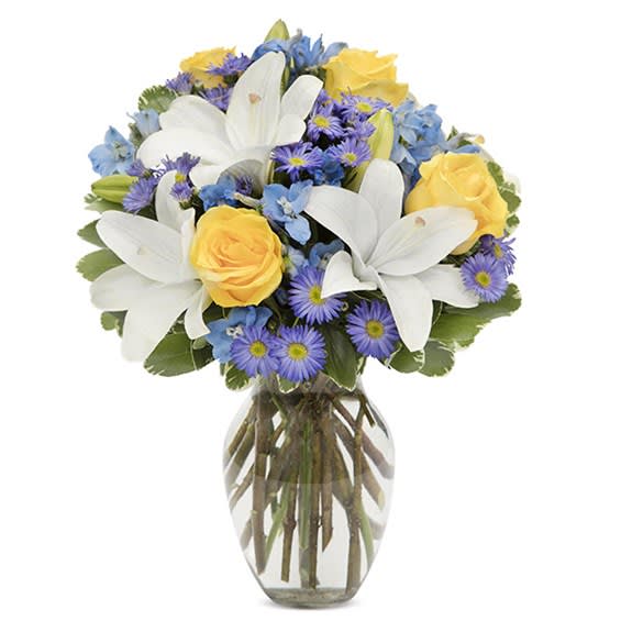 The Bright Blue Skies Bouquet