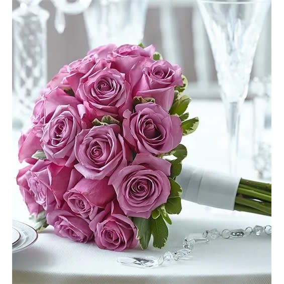 Purple Elegance Rose Bouquet Flower Bouquet
