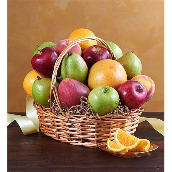 All Fruit Basket For Sympathy Flower Bouquet