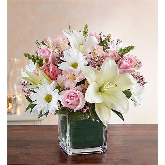 Healing Tears - Pink & White Flower Bouquet