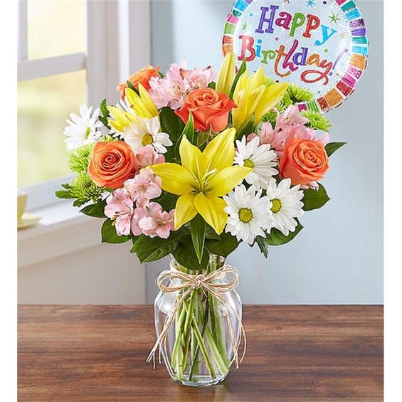 Fields Of Europe Happy Birthday Flower Bouquet