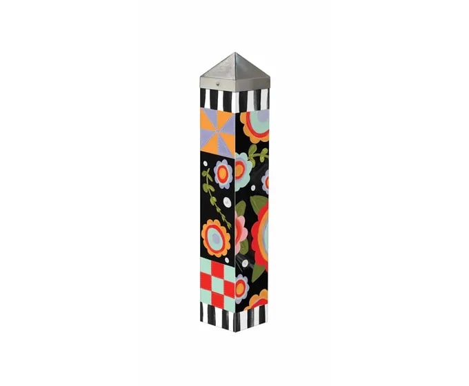 Tossed Flowers Art Pole 20" Flower Bouquet