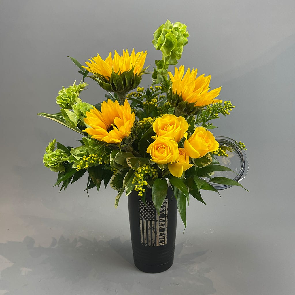 Best Dad Ever Tumbler by Rathbone's Flair Flowers Flower Bouquet