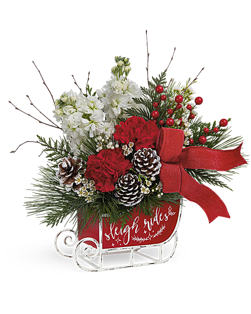 Teleflora's Christmas Day Sleigh Bouquet