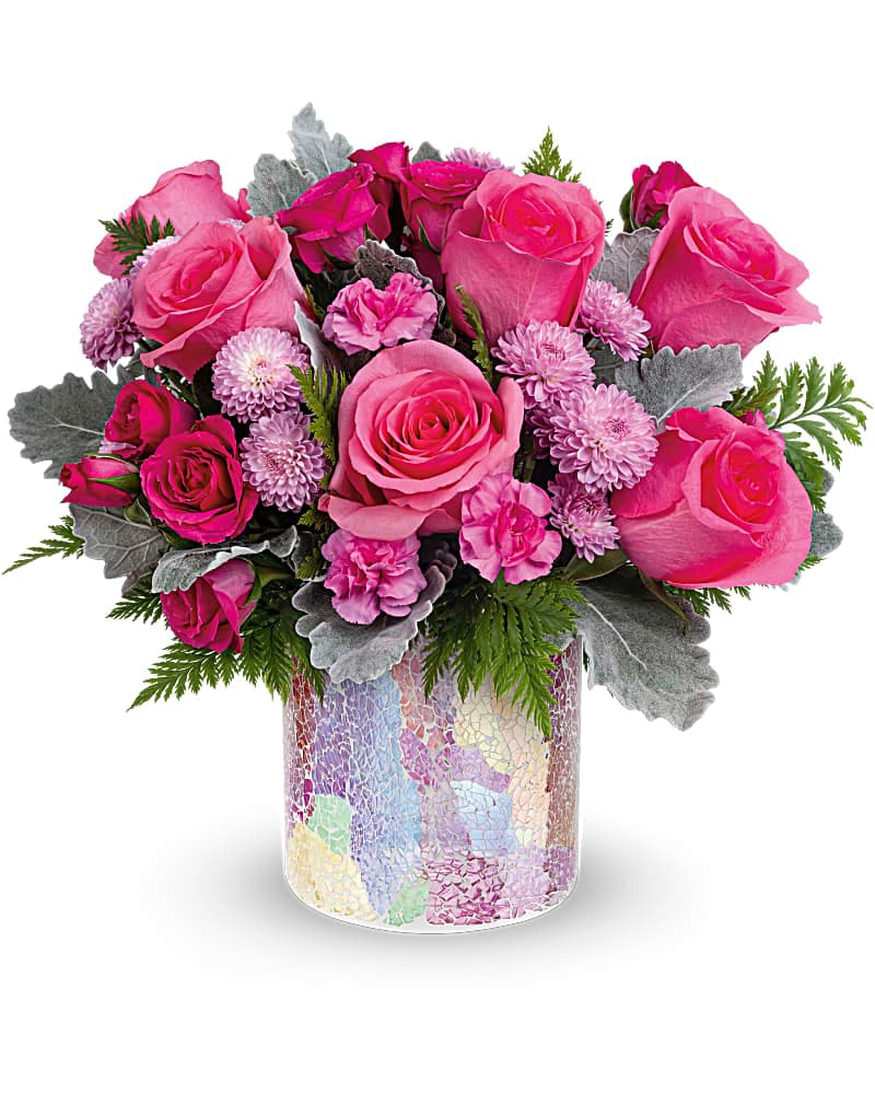 Teleflora's Radiantly Rosy Bouquet Flower Bouquet