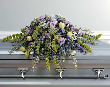 Peaceful & Serene Pastel Casket Spray EBF-765