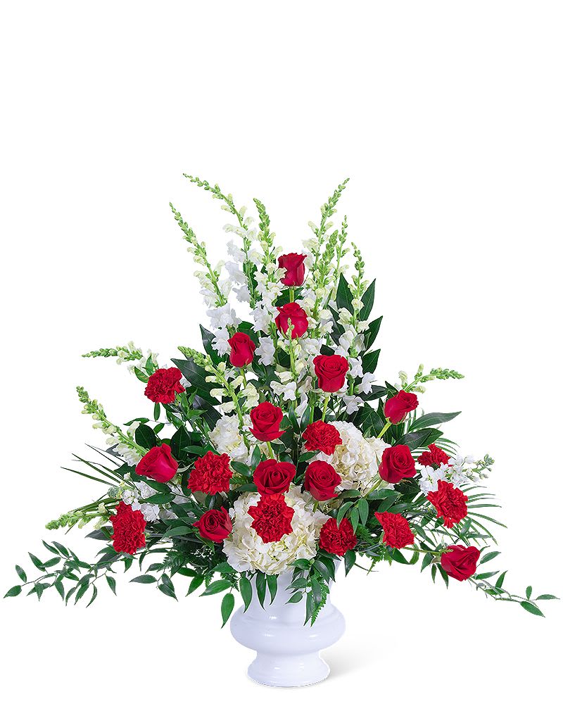 Serene Sanctuary Urn Flower Bouquet