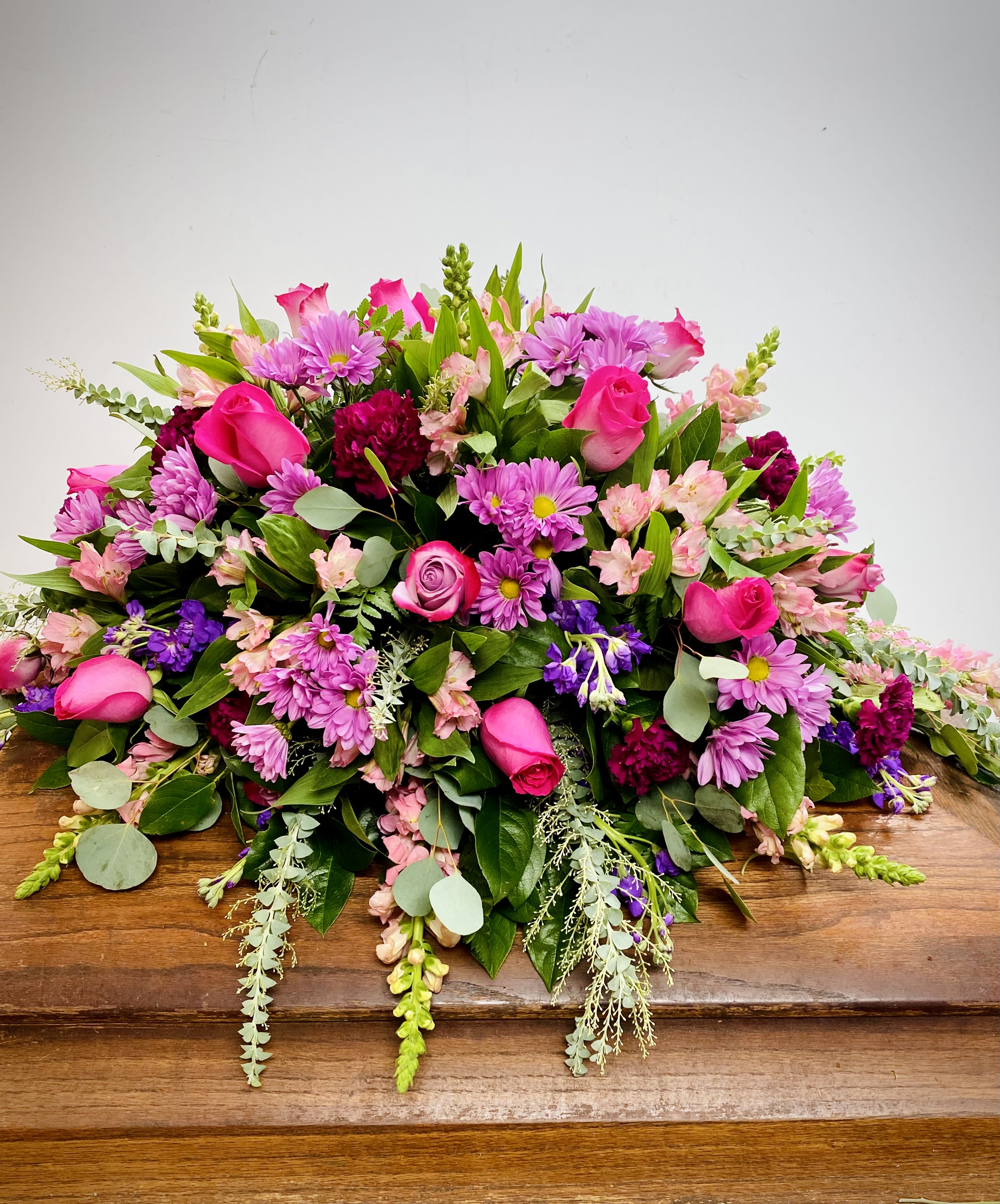 Beloved Casket Spray Flower Bouquet