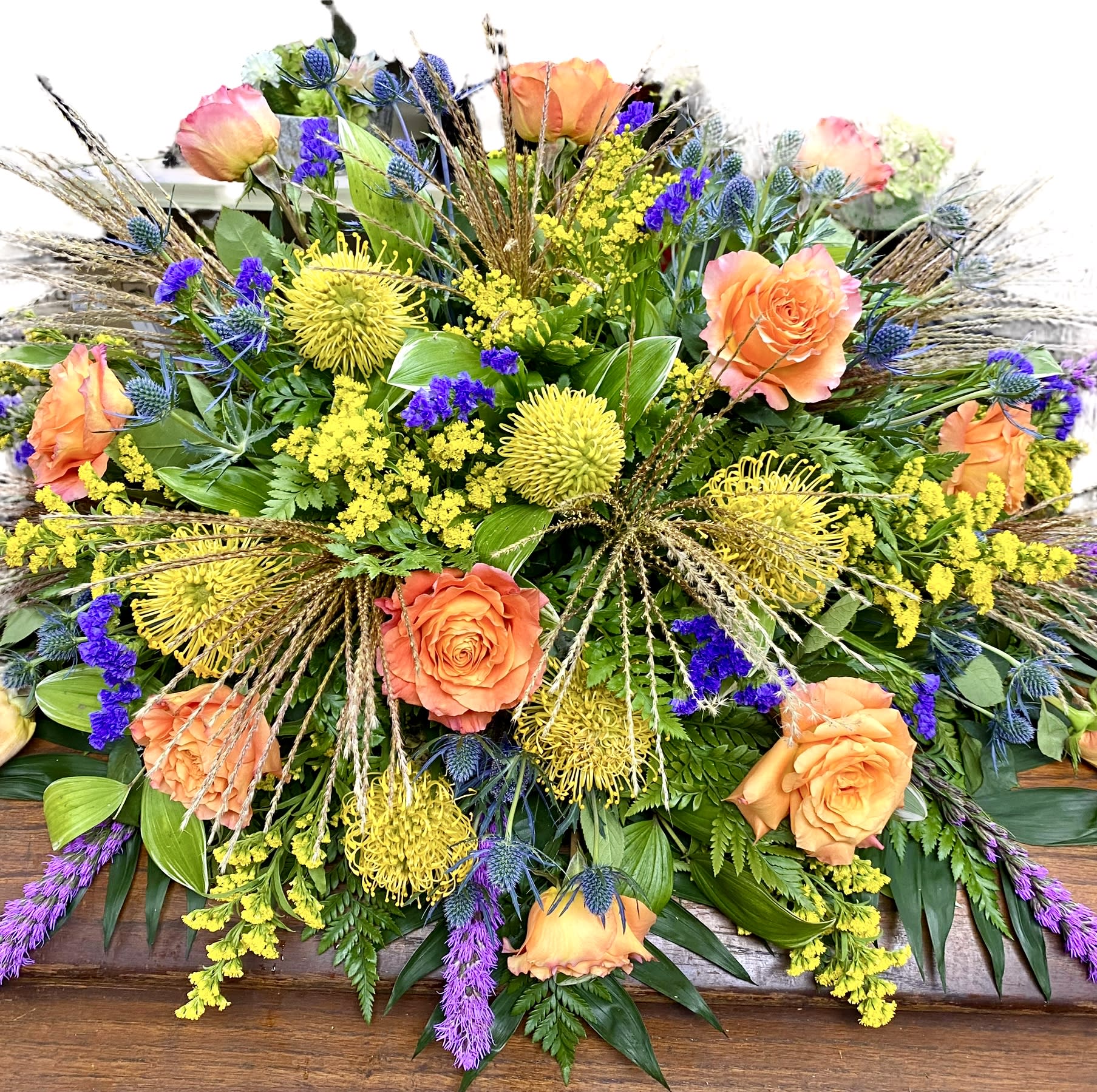Tropical Memories Casket Spray
