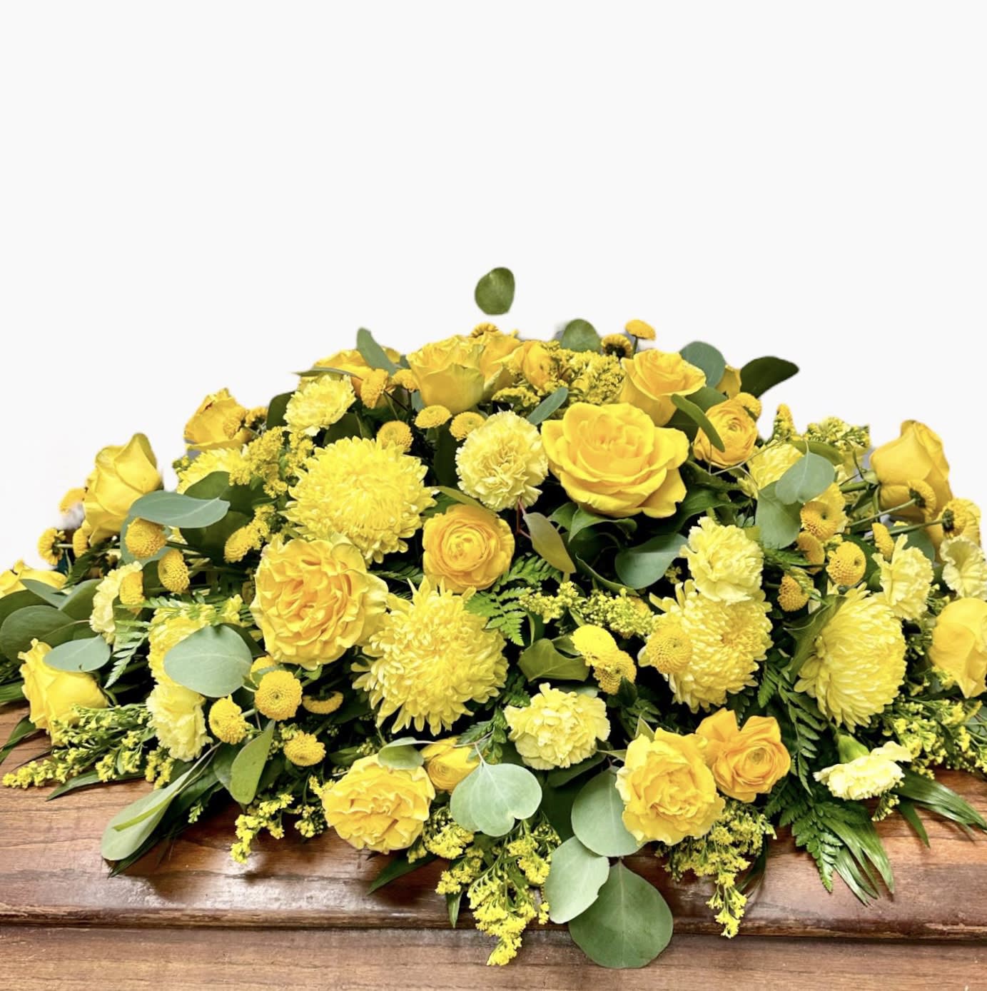 Sunshine on My Shoulder Casket Spray