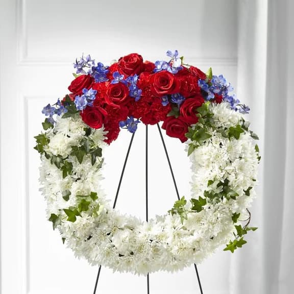 Stars and Stripes Memorial Wreath