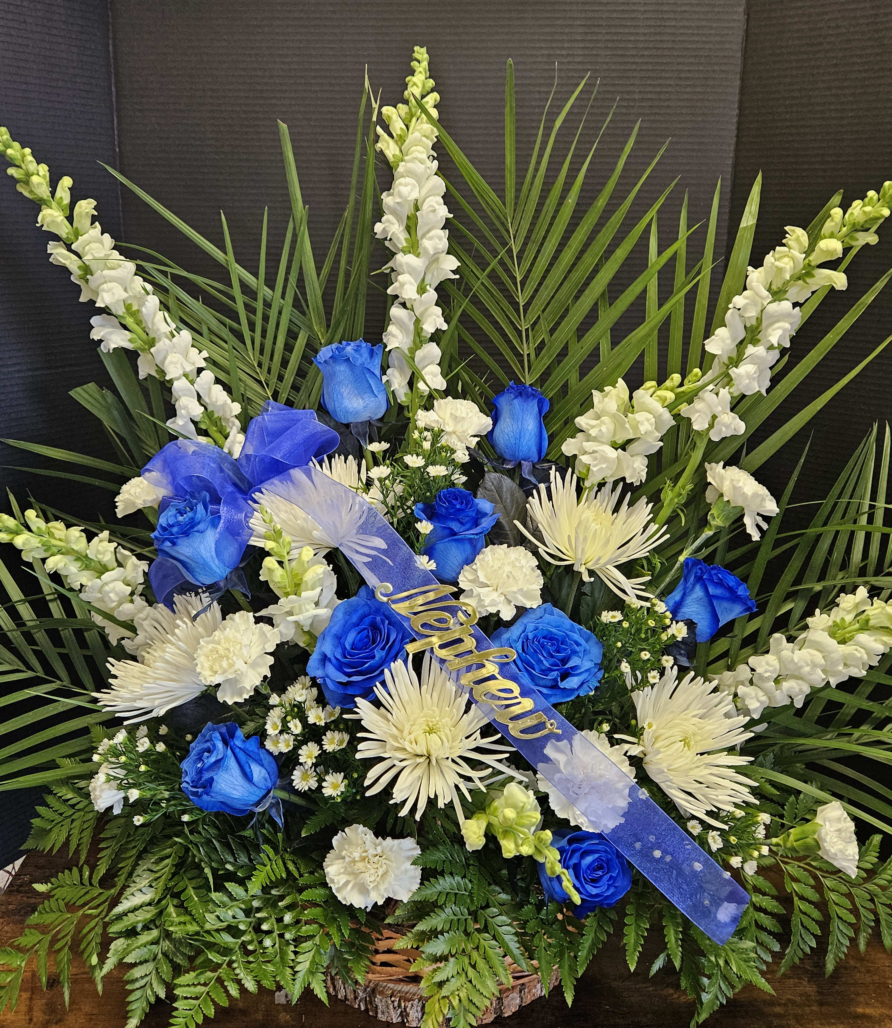 Soothing Shades of Blue & White Basket