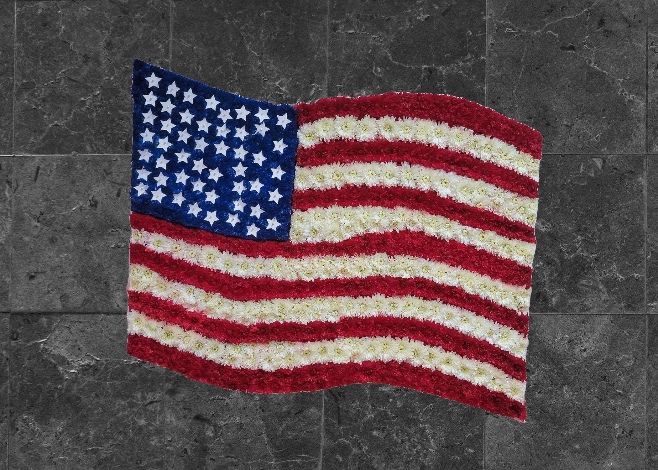 D-14 Bandera americana Flower Bouquet